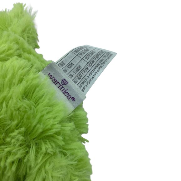 Green Frog Junior Warmies Plush Stuffed Animal Toy 7” Microwavable - Picture 3 of 7